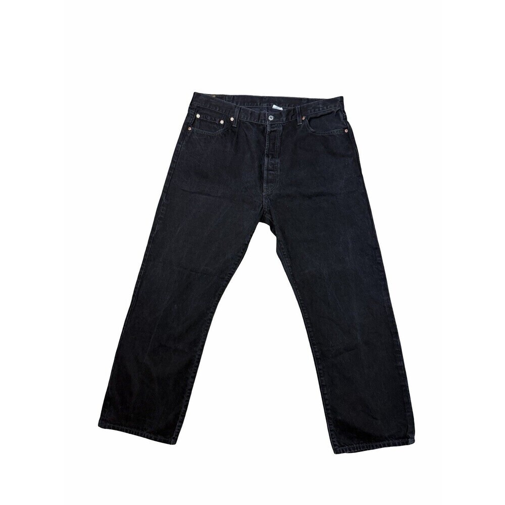 Levis 501 Jeans Men * 40x32 Black Button Fly Straight Leg Dark Wash Levi’s Quali